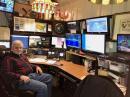 Chief Rooster Roy Hook, W8REH, in his "rooster shack". Photo courtesy of the Rooster Net.